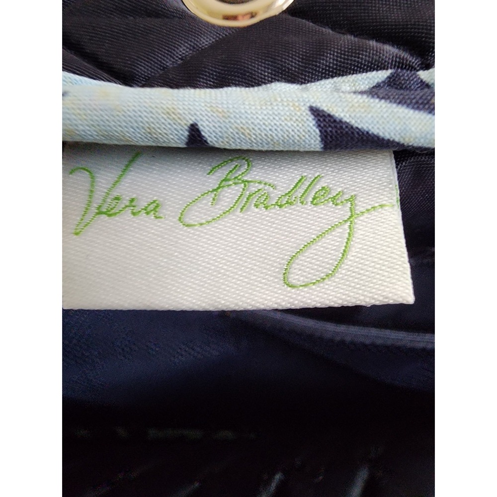 Vera Bradley Campus Backpack Java Blue Retired Floral NWOT Book Bag School - Picture 5 of 14
